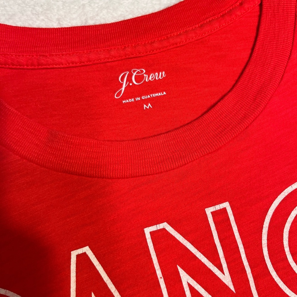J. Crew Red Graphic 'Dance It Out!' Tee - Picture 2 of 4